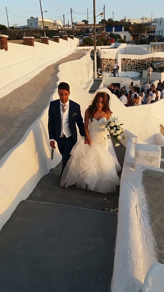 Kani and Martin - wedding on santorin